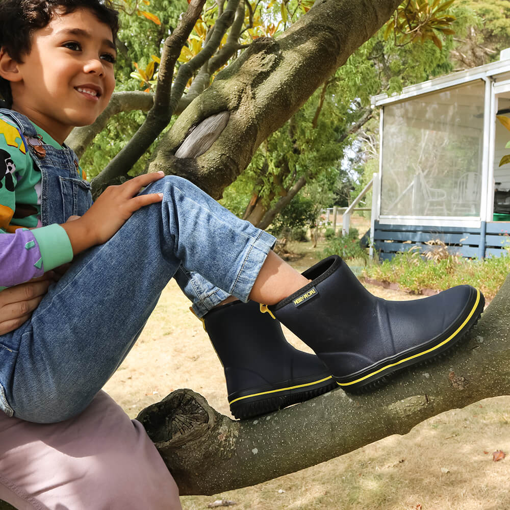 Andie Kids Wellington Boot // Midnight Blue - Image 4