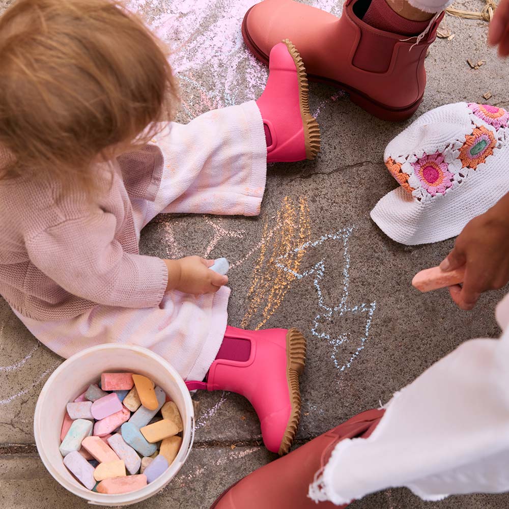 Bobbi Kids Wellington Boot // Fuchsia Pink - Image 9