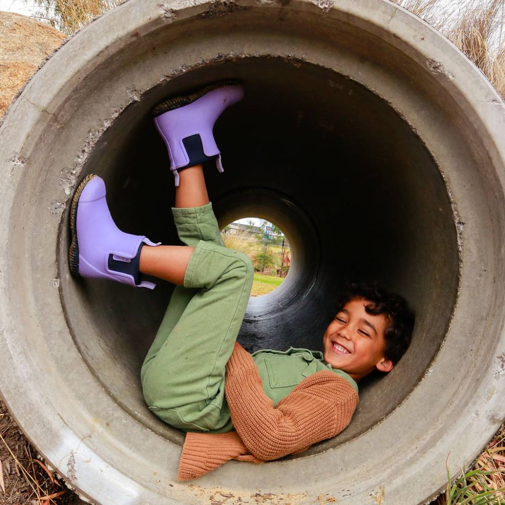 Bobbi Kids Wellington Boot // Lavender & Navy - Image 5