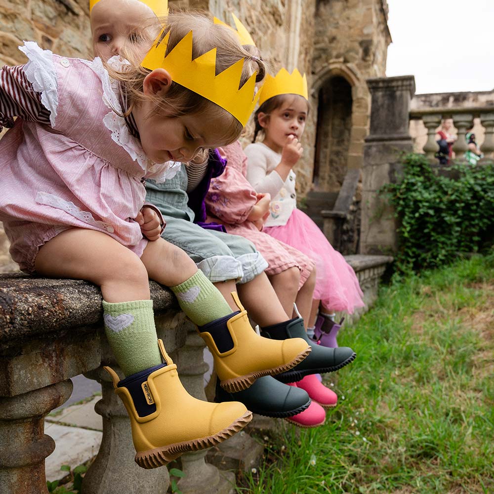 Bobbi Kids Wellington Boot // Straw - Image 5