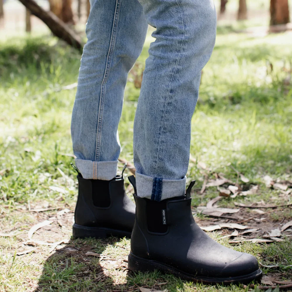 Bobbi Wellington Boot // Black & Black - Image 8