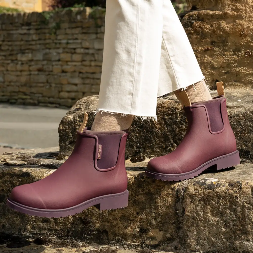 Bobbi Wellington Boot // Dark Cherry - Image 14