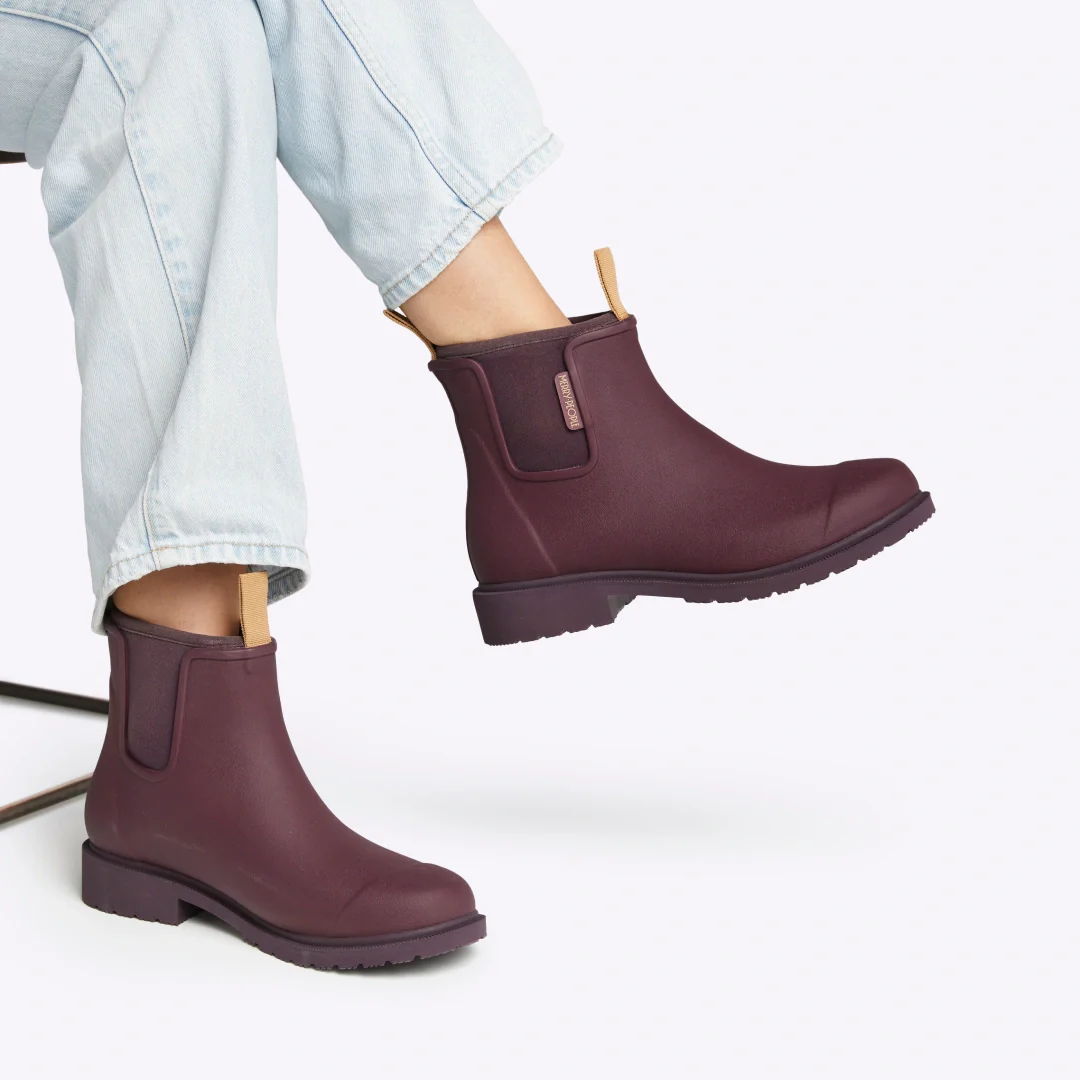Bobbi Wellington Boot // Dark Cherry - Image 7