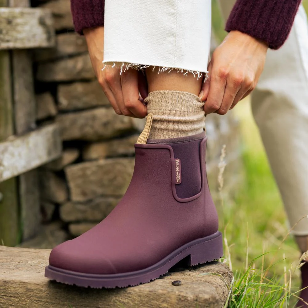 Bobbi Wellington Boot // Dark Cherry - Image 9