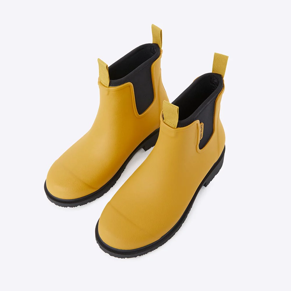 Bobbi Wellington Boot // Mustard Yellow & Black - Image 4