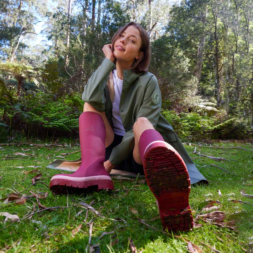 Fergie Tall Wellington Boot // Beetroot Red - Image 5