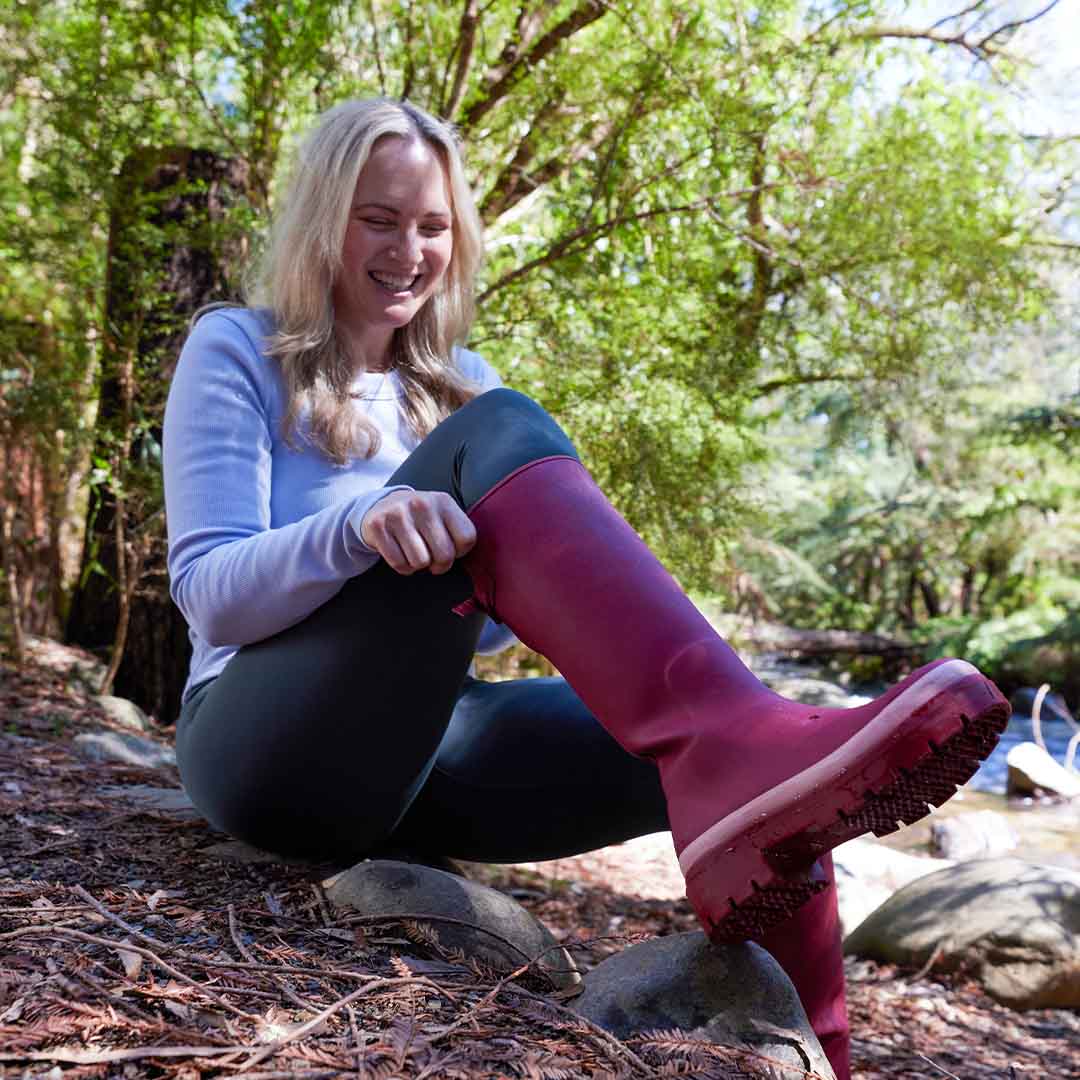 Fergie Tall Wellington Boot // Beetroot Red - Image 8