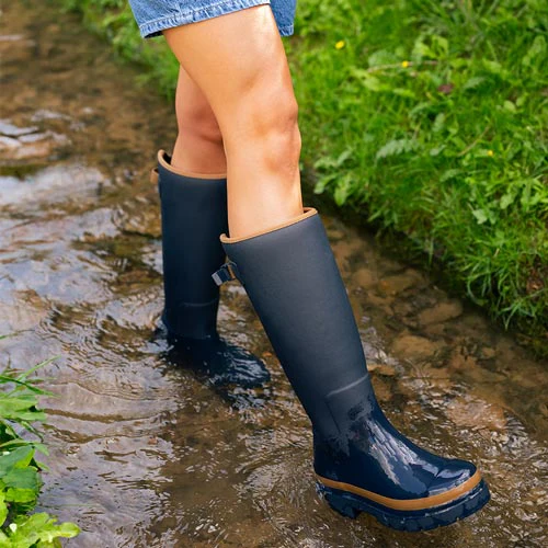 Fergie Tall Wellington Boot // Oxford Blue - Image 9